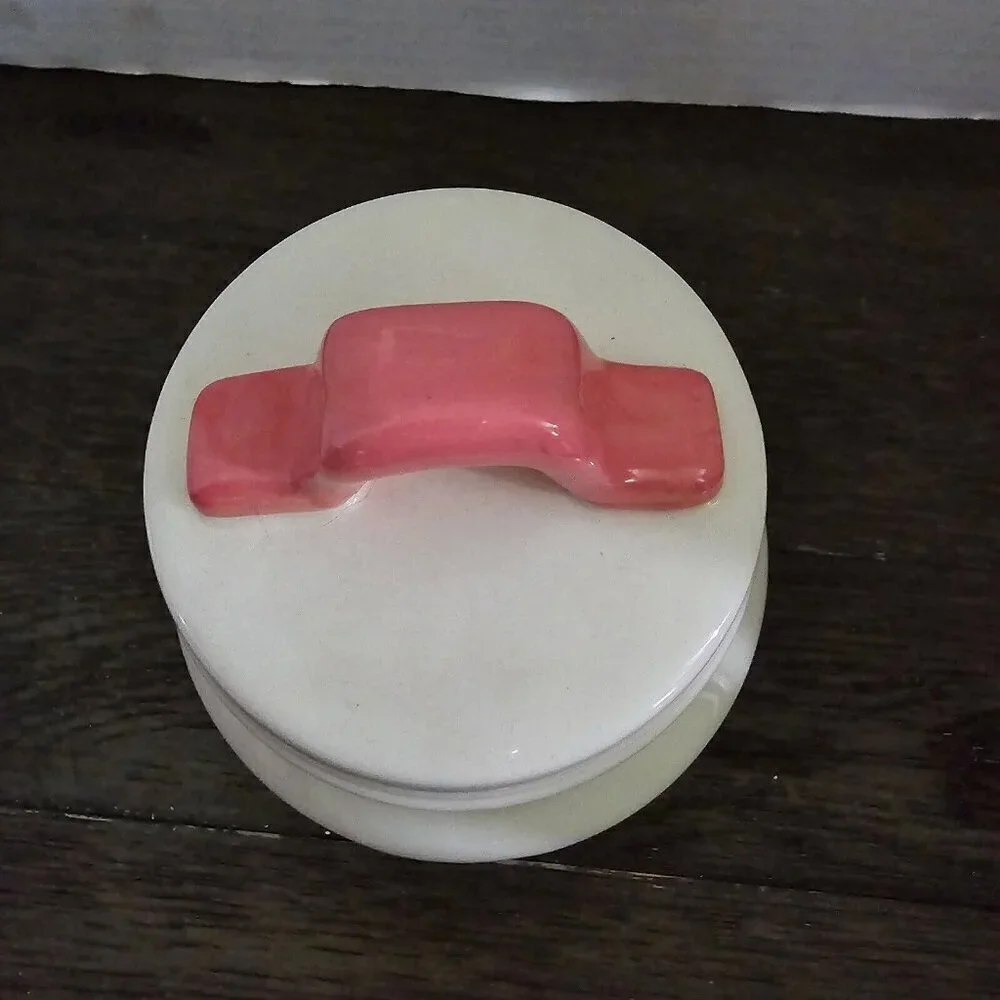 Rae Dunn Artisan Watermelon Icon Baby Canister Rae HTF Summer Pink Handle Cute - Picture 8 of 14